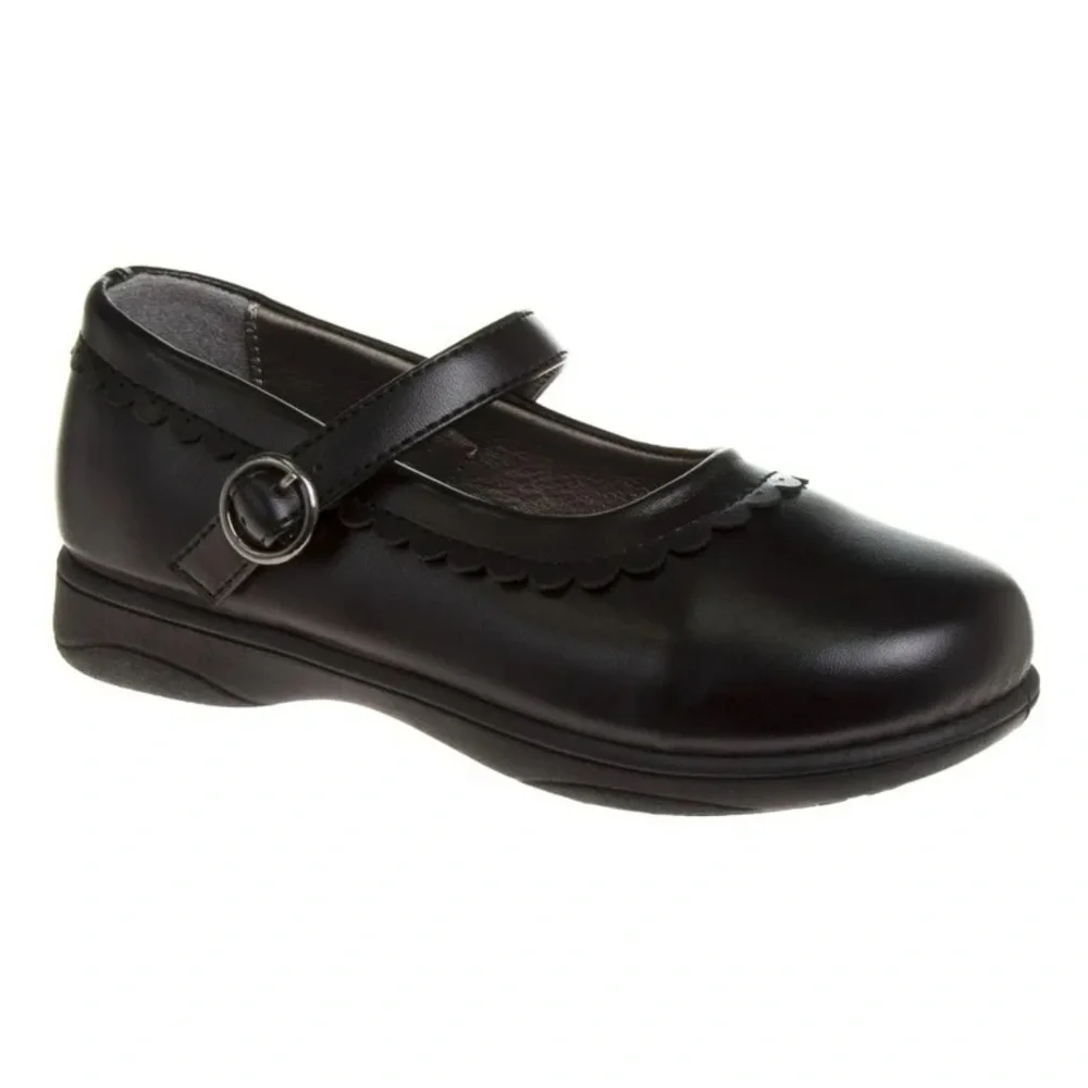 French Toast girls Classic Black Mary Jane Shoes size 9